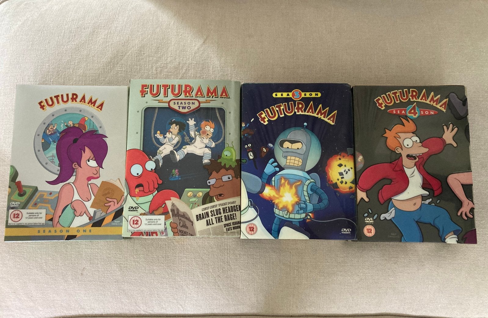 DVDbox Futurama S1- S4, Cd's en Dvd's, Seizoen 1, Ophalen of Verzenden, Komedie, Vanaf 12 jaar