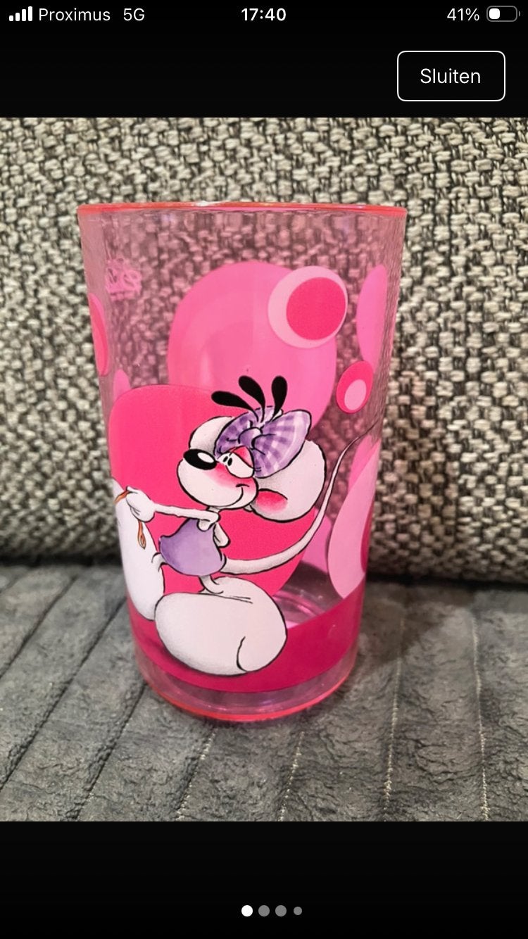 Diddl goblet Diddlina à emporter avec bibombl, Collections, Enlèvement ou Envoi, Diddl, Neuf
