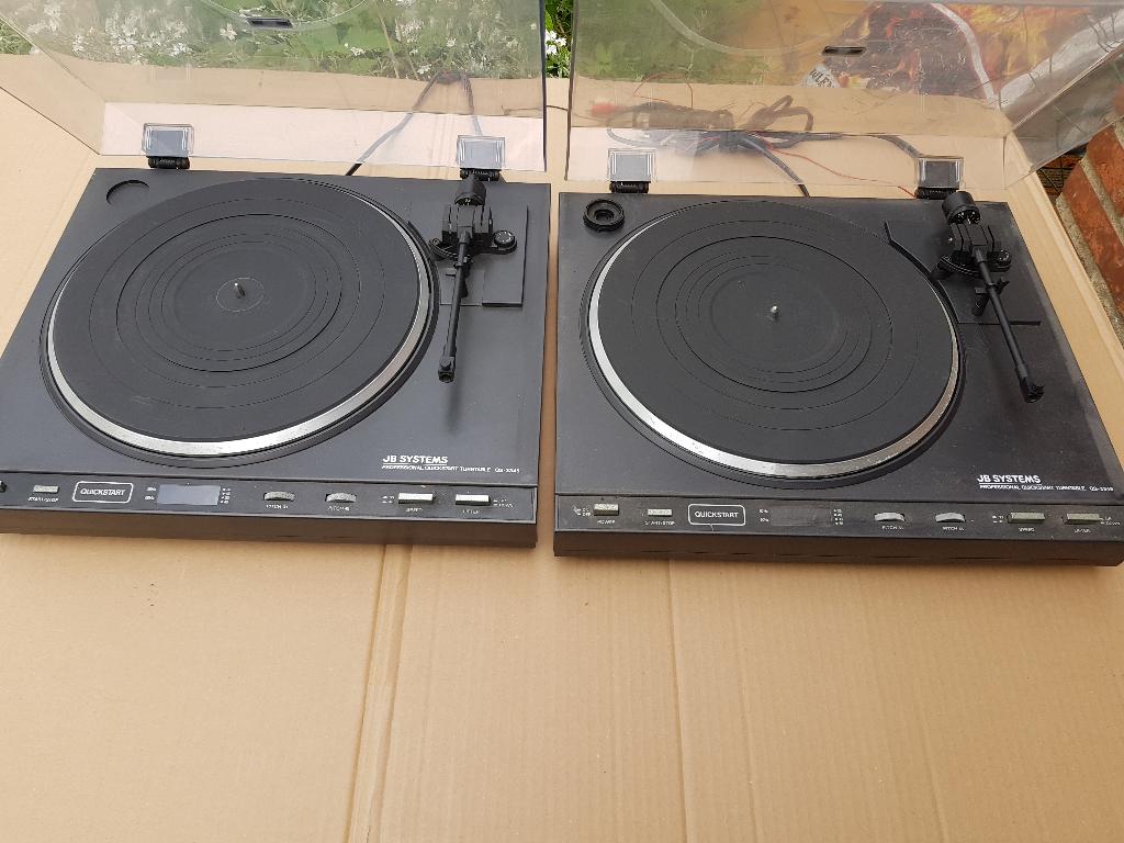 2 platendraaiers JB Systems ''prijs is voor de 2 samen", Enlèvement, Utilisé