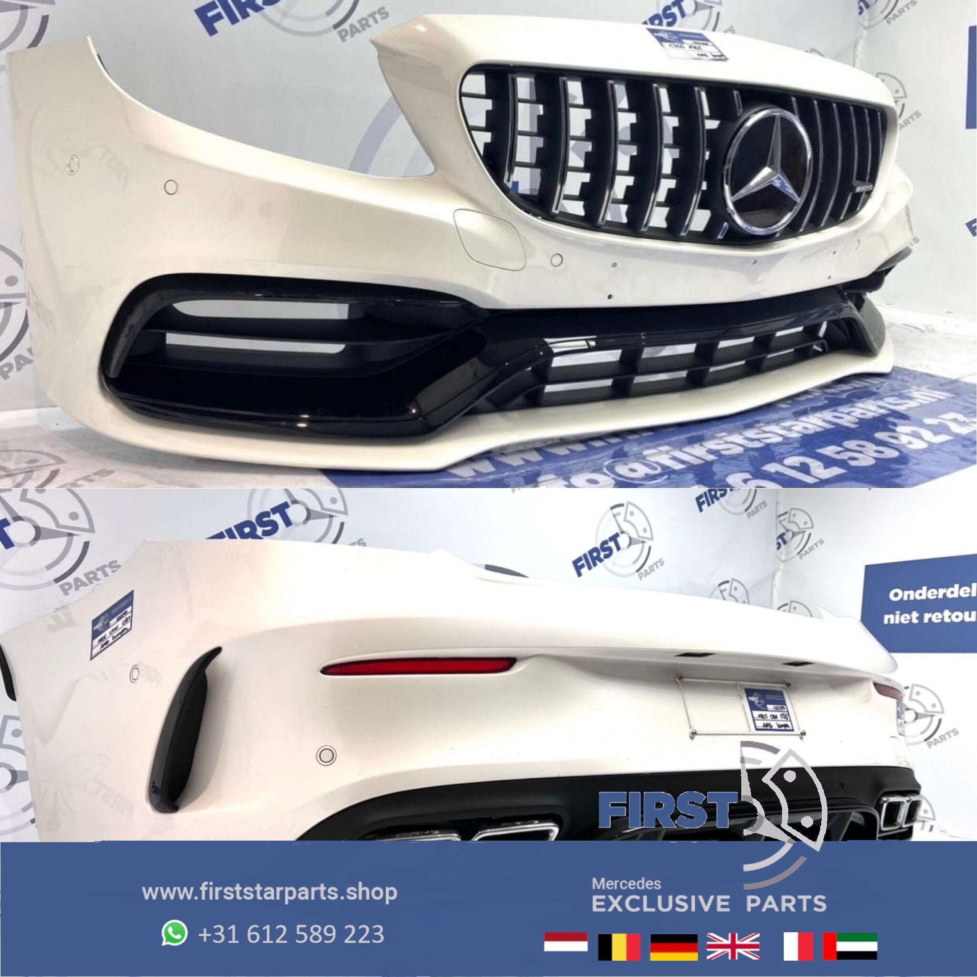 A205 C205 C63 FACELIFT AMG PAKKET WIT/ZWART/GRIJS COMPLEET M, Utilisé, Avant, -, -