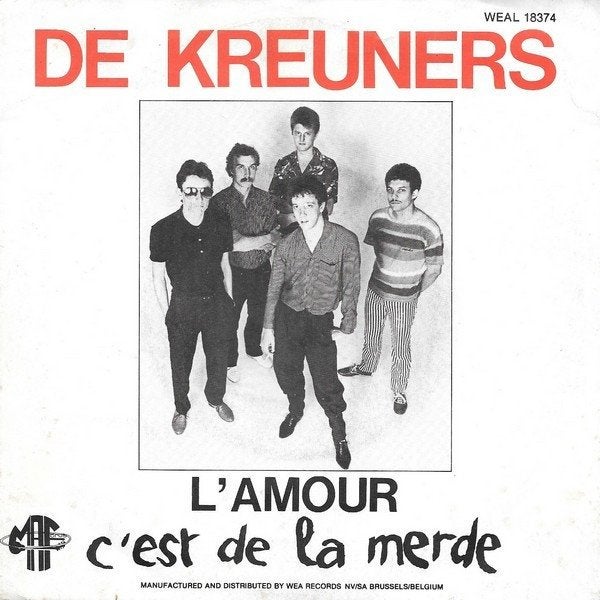 7" De Kreuners – L'amour C'est De La Merde / Nee - Oh - Nee, 7 inch, Ophalen of Verzenden, Zo goed als nieuw, Nederlandstalig