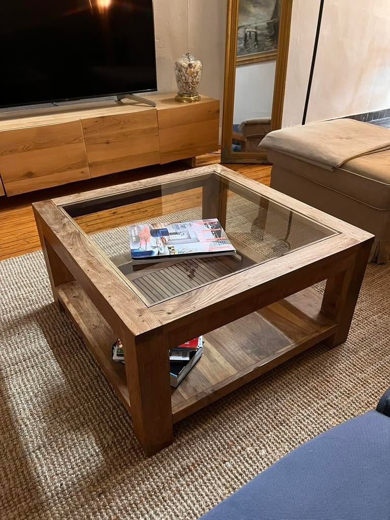 Table basse, Maison & Meubles, Tables | Tables de salon, Comme neuf, Verre, Enlèvement