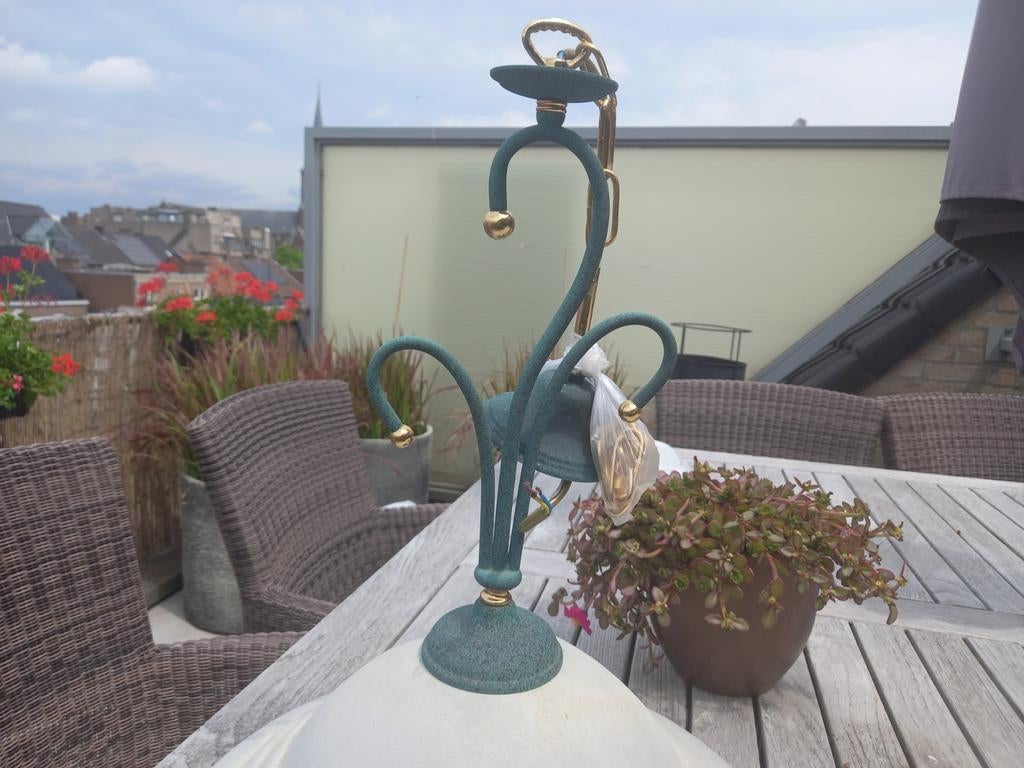 Mooie hanglamp in groen, Ophalen of Verzenden