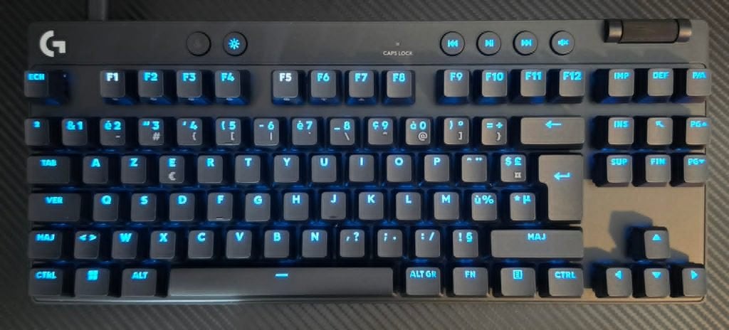Logitech G PRO X TKL LIGHTSPEED - Switchs Brown (AZERTY FR), Informatique & Logiciels, Logitech G, Azerty, Comme neuf, Enlèvement
