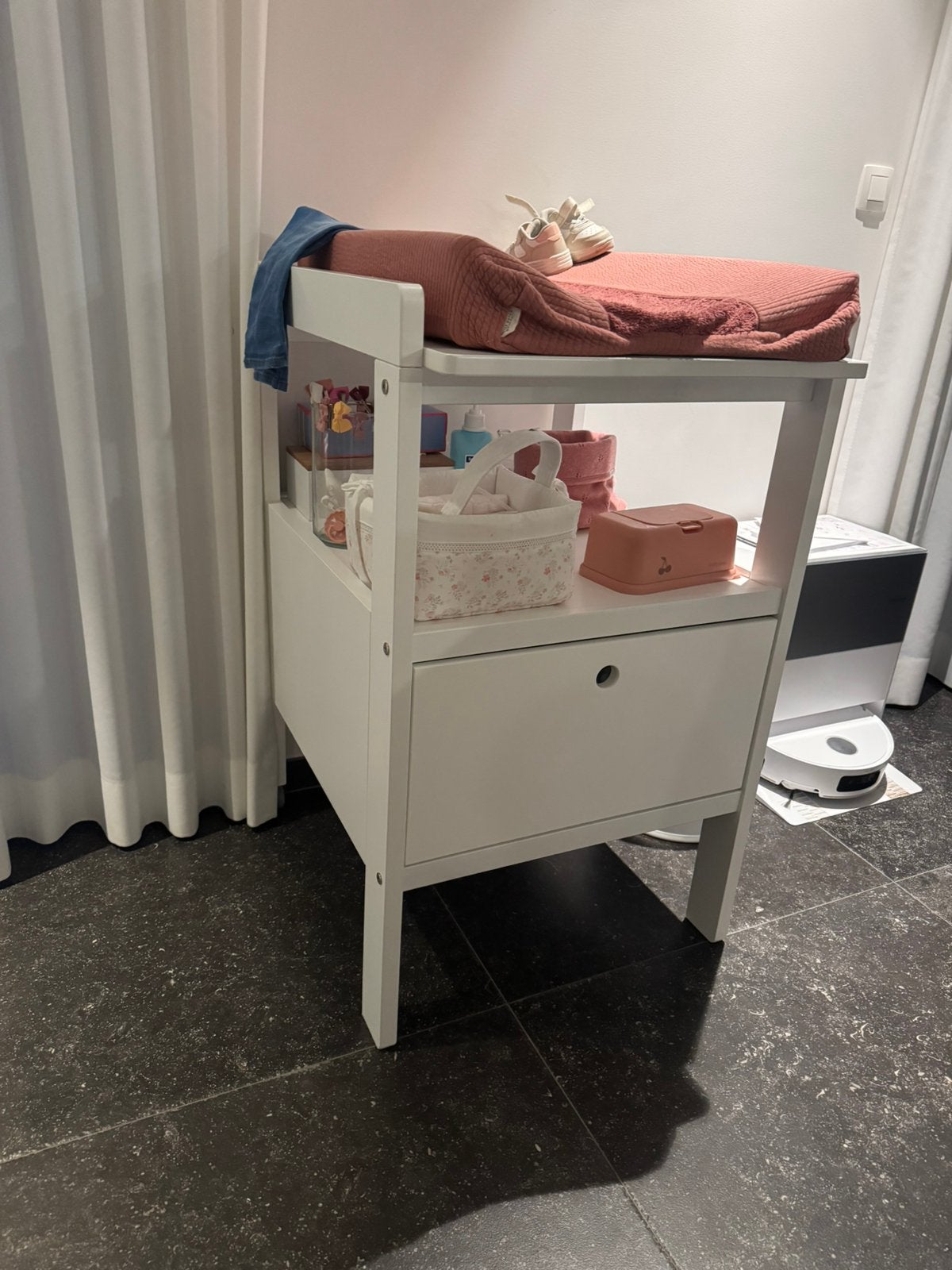 Pericles - commode Cindy wit inclusief ververskussen, Kinderen en Baby's, Ophalen, Zo goed als nieuw, Commode
