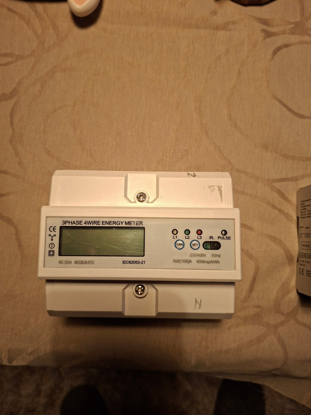 KWH meter 3 fase 230/400V 5-100A, Ophalen of Verzenden, Zo goed als nieuw