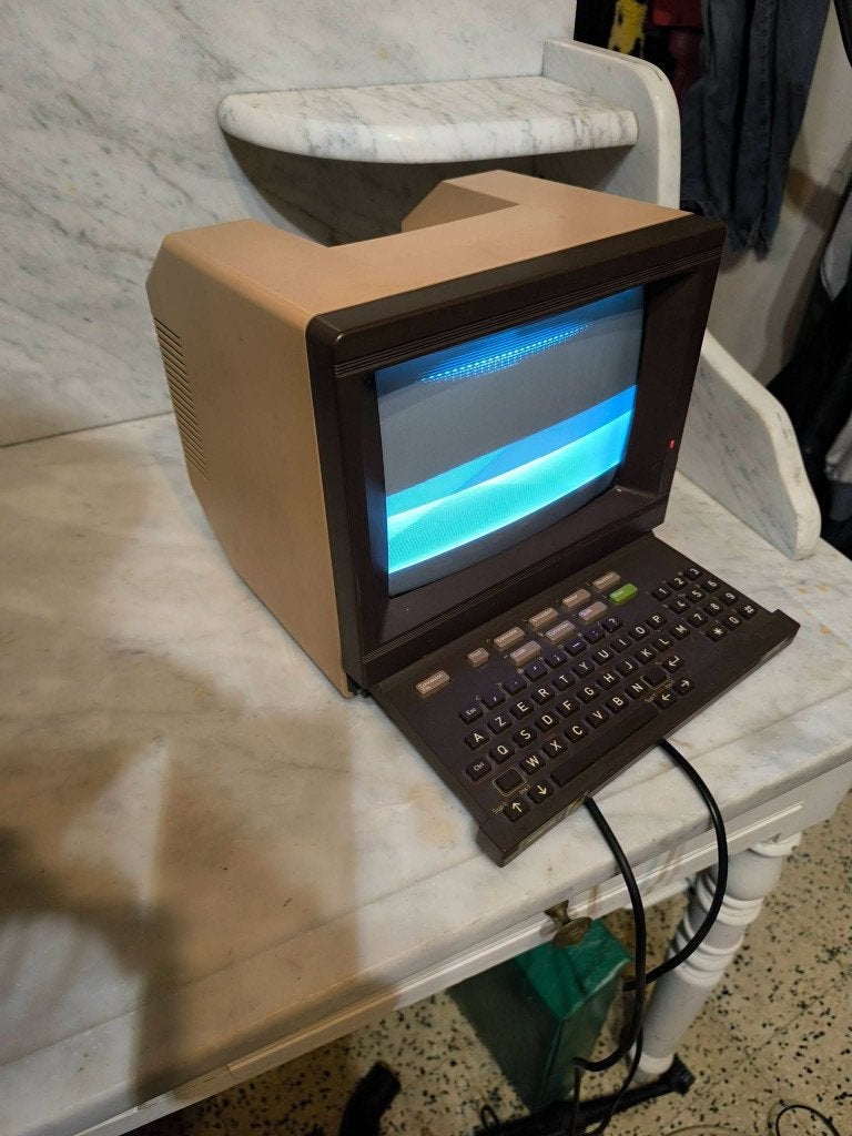 Ancien minitel Collection Vintage bartop Borne arcade pc, Ophalen