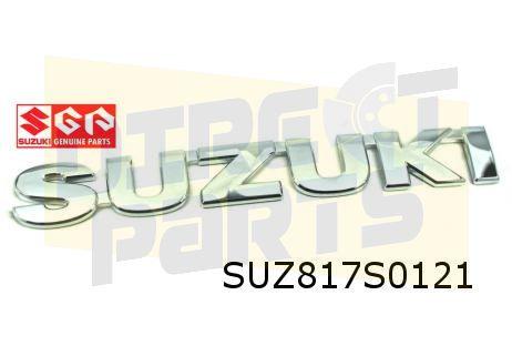 Suzuki embleem tekst "Suzuki" achterzijde Origineel! 7783154, -, Verzenden, -, Nieuw