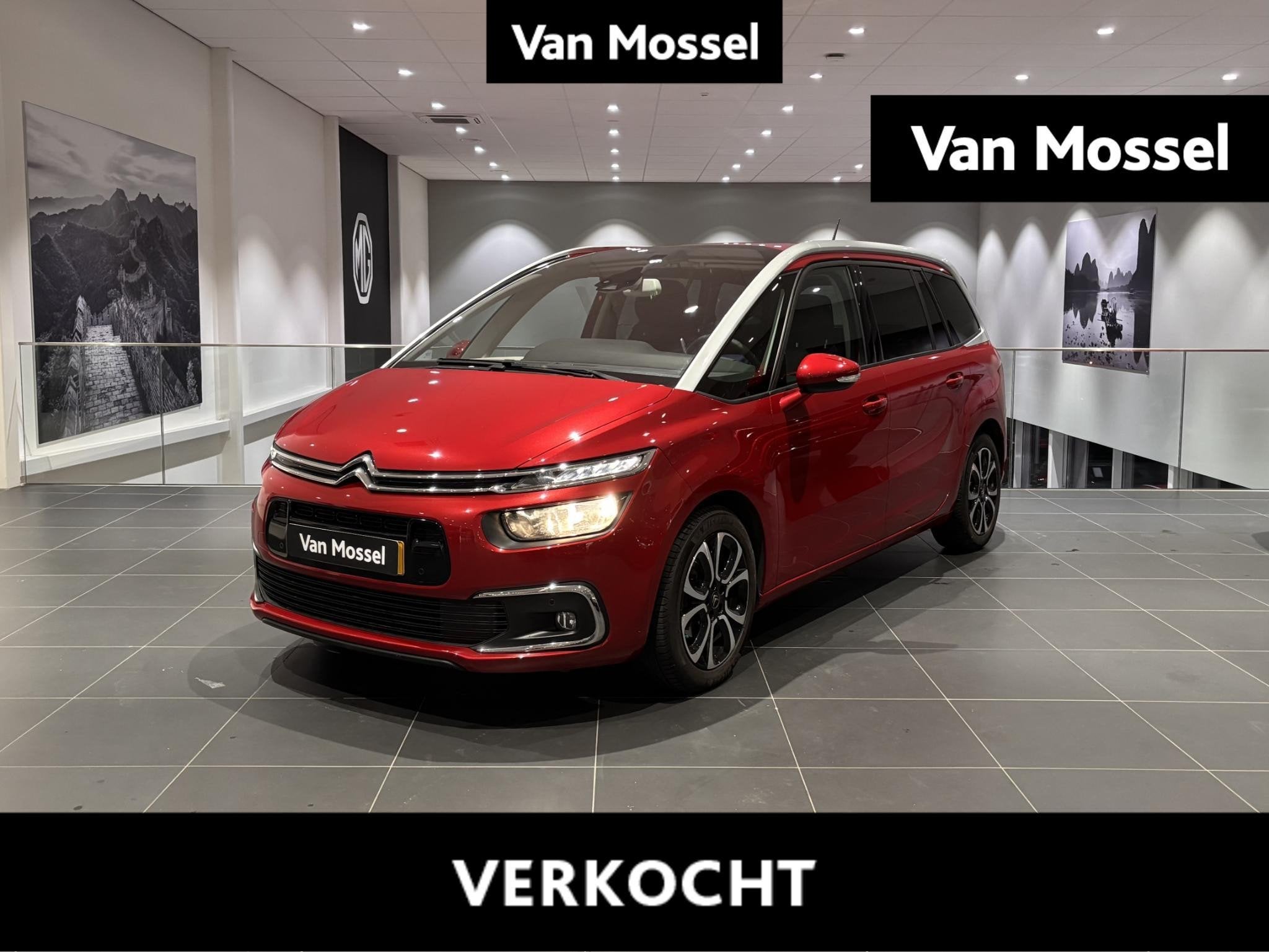 Citroën C4grand Spacetourer 2.0 BlueHDi 160 S&S EAT8 Shine, Auto's, Gebruikt, Zwart, 4 cilinders, 5 deurs