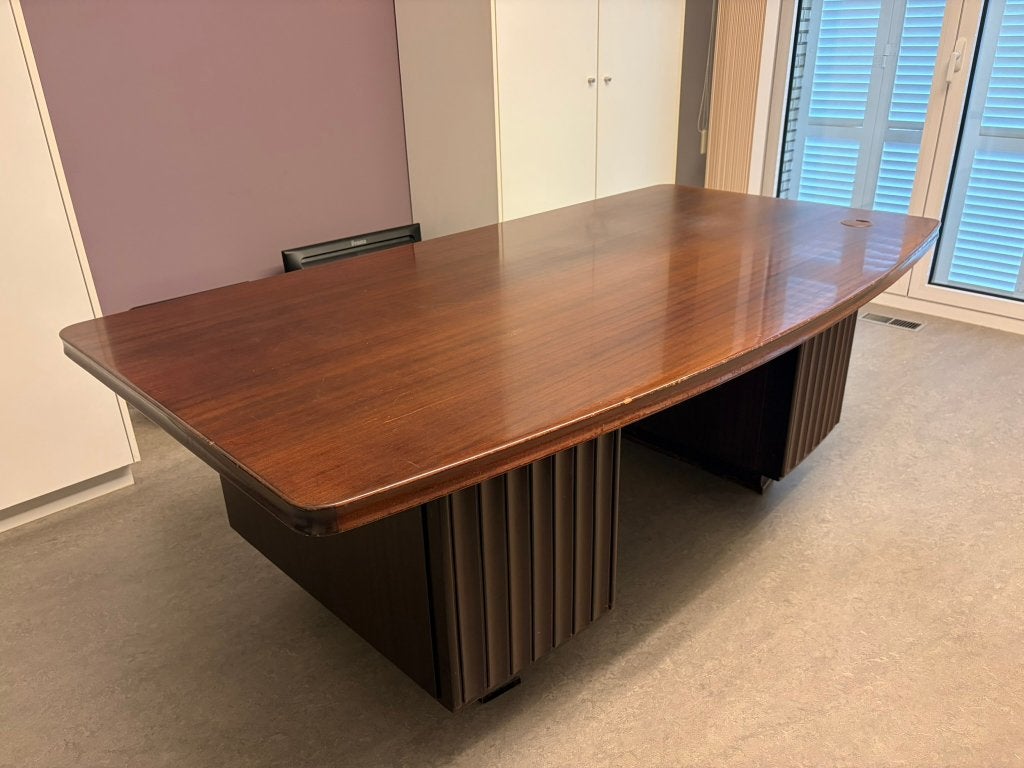 Vintage dokter bureau, Maison & Meubles, Bureaux, Autres marques, Avec tiroirs, Autres types, 210 cm