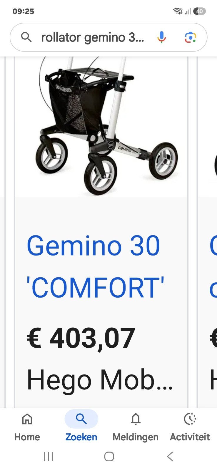 rollator gemino 30  KOOPJE, Divers, Déambulateurs, Enlèvement