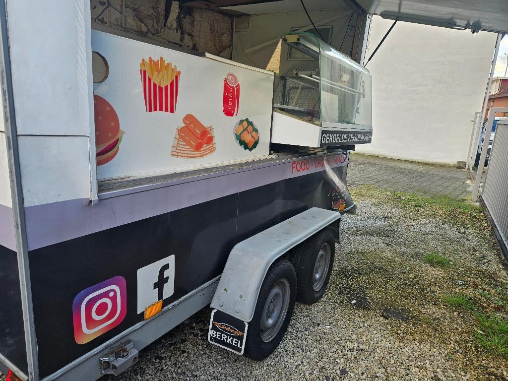 mobiele trailer-foodtruck, Ophalen