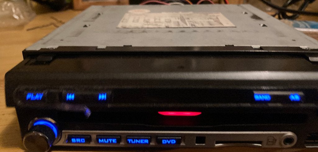 DX AR7750 Autoradio met uitklapbaar LCD-scherm, Ophalen of Verzenden, Gebruikt