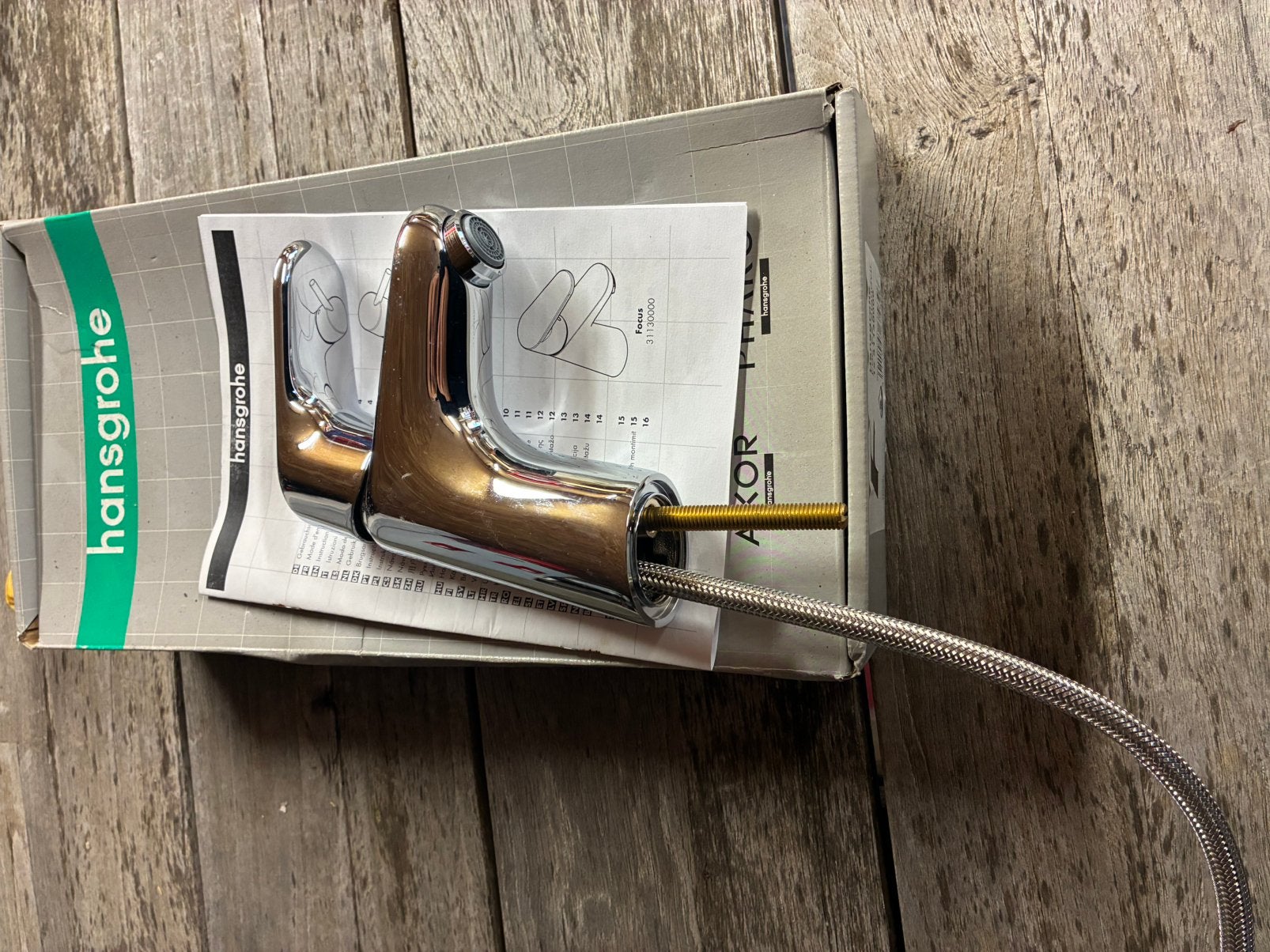 Hansgrohe kraan koud water, Doe-het-zelf en Bouw, Ophalen, Zo goed als nieuw, Kraan