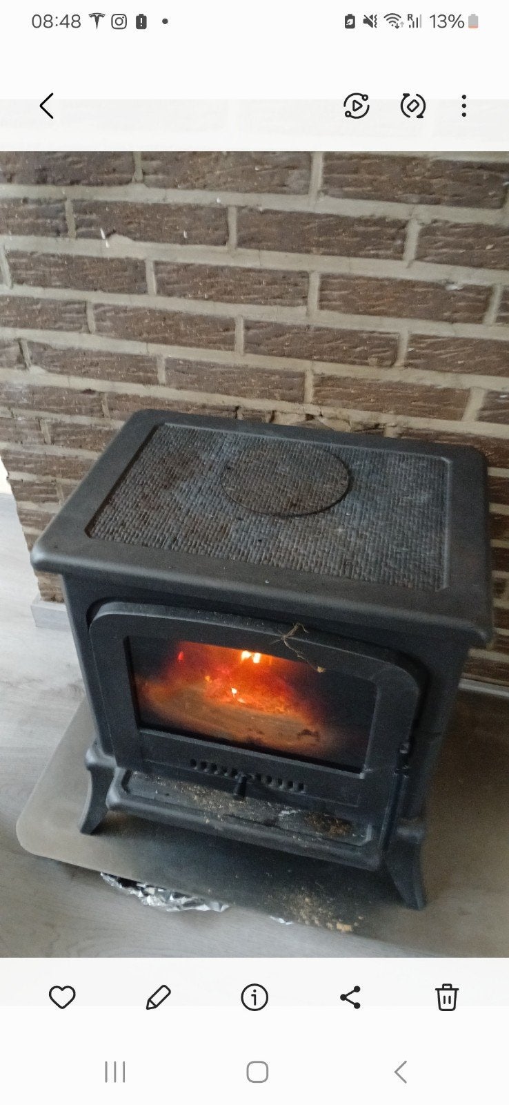 Hout kachel, Huis en Inrichting, Kachels, Ophalen, Hout