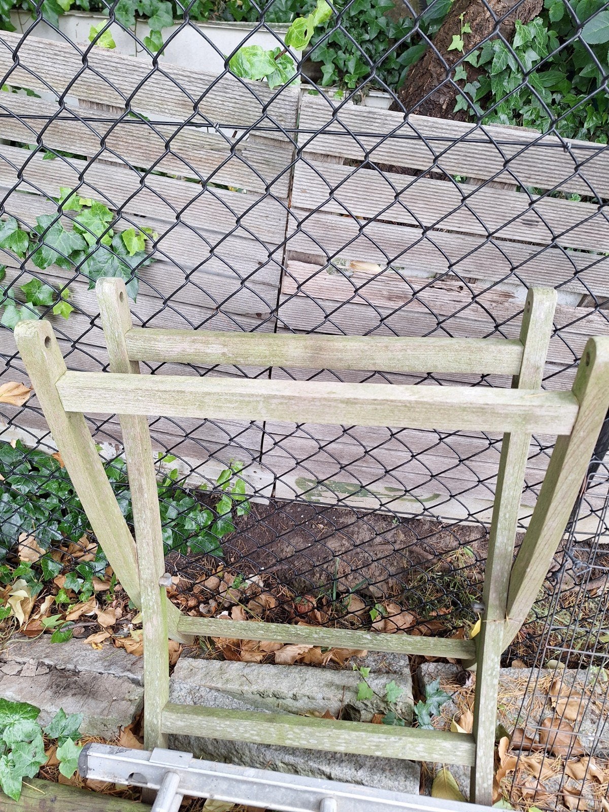 Onderstel teak tafel, Tuin en Terras, Ophalen