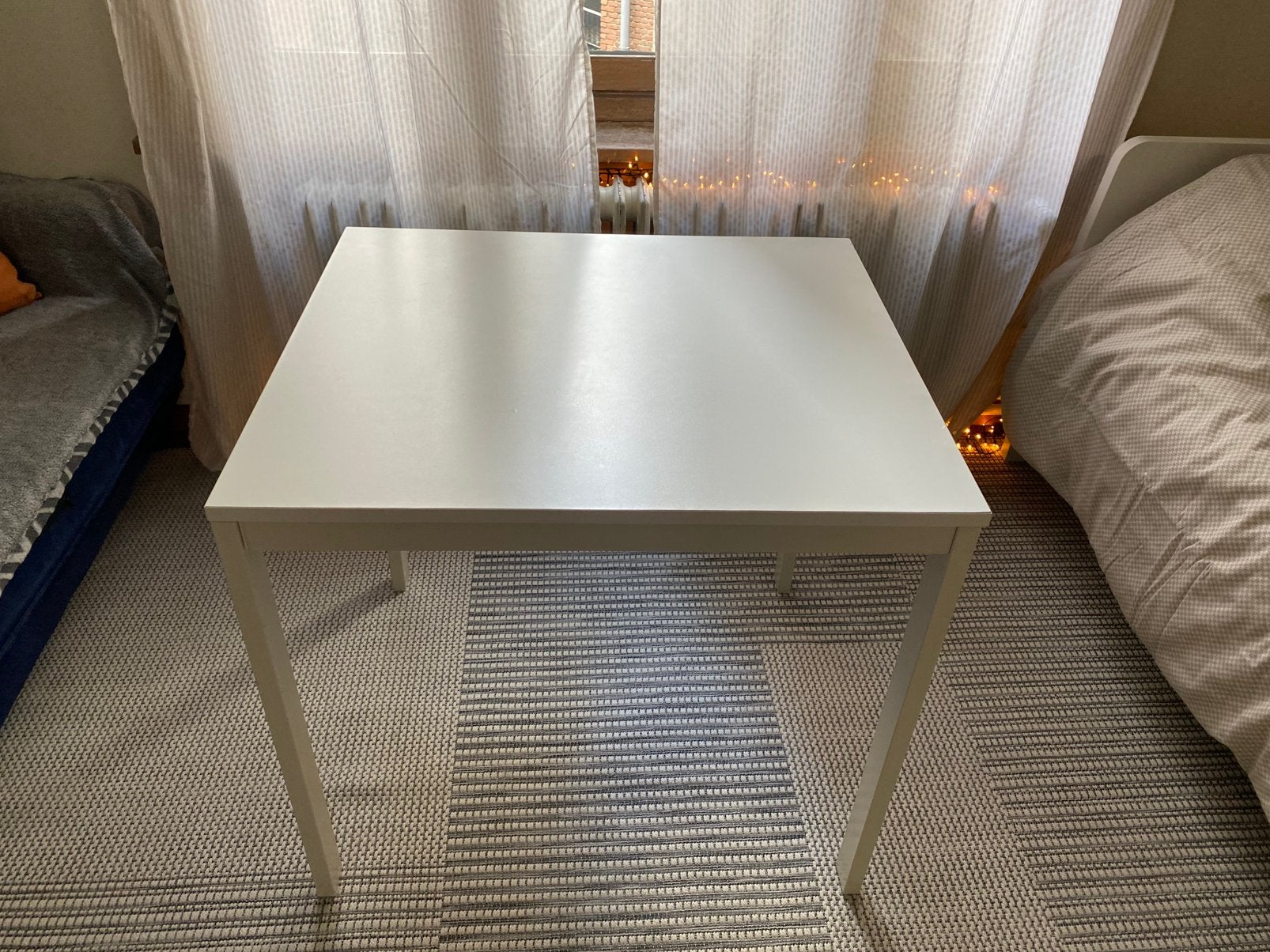IKEA VANGSTA 80  80 cm, uitschuifbaar tot 120 cm, Huis en Inrichting, Tafels | Eettafels, Gebruikt, 50 tot 100 cm, Vierkant, 50 tot 100 cm