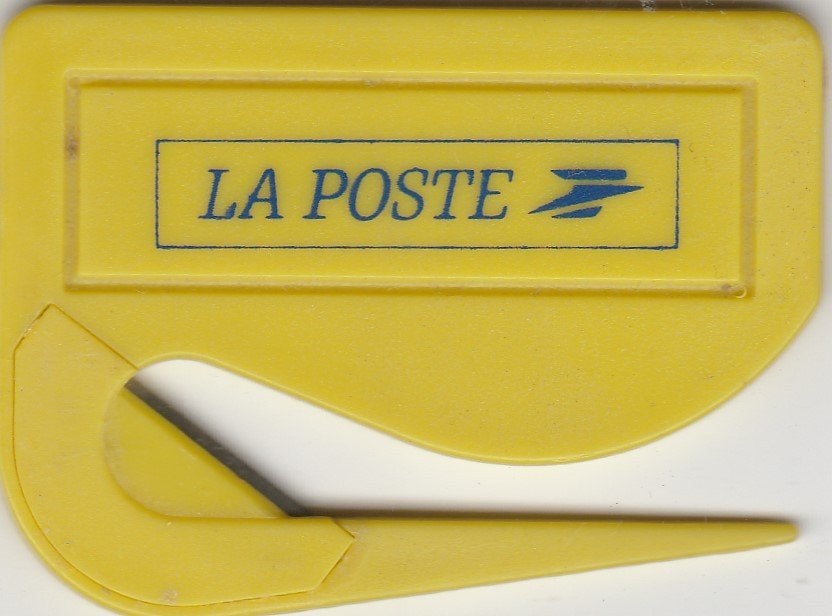 Ouvre-enveloppe publicitaire, logoté  : "La Poste", Envoi