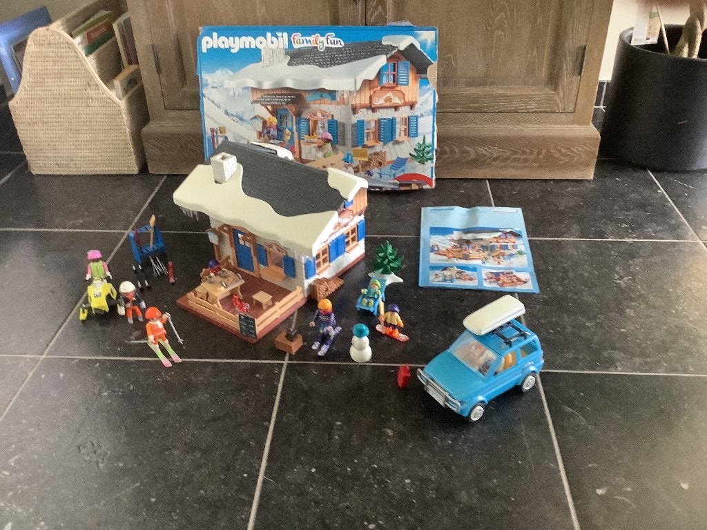 Playmobil Family Fun: Skihut, Ophalen, Gebouw, Complete set, Family fun