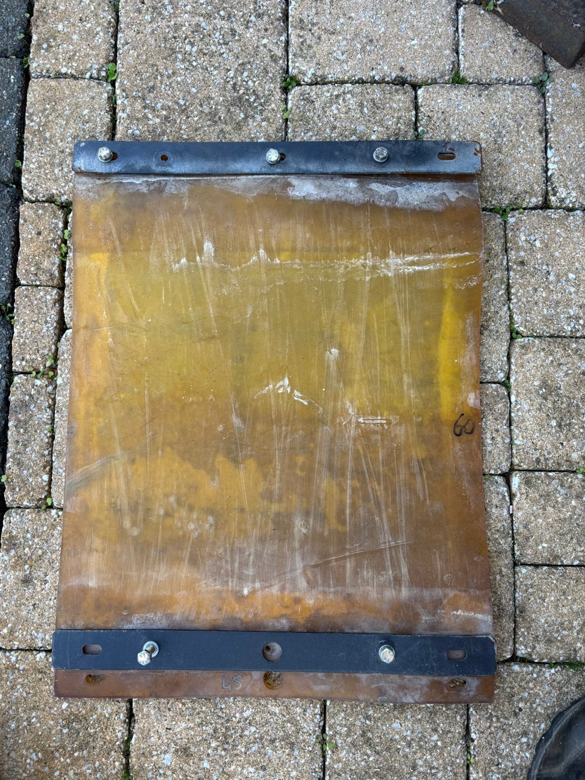 Tegeltrilmat voor trilplaat, Tuin en Terras, Ophalen, Zo goed als nieuw, Rubber, Klinkers