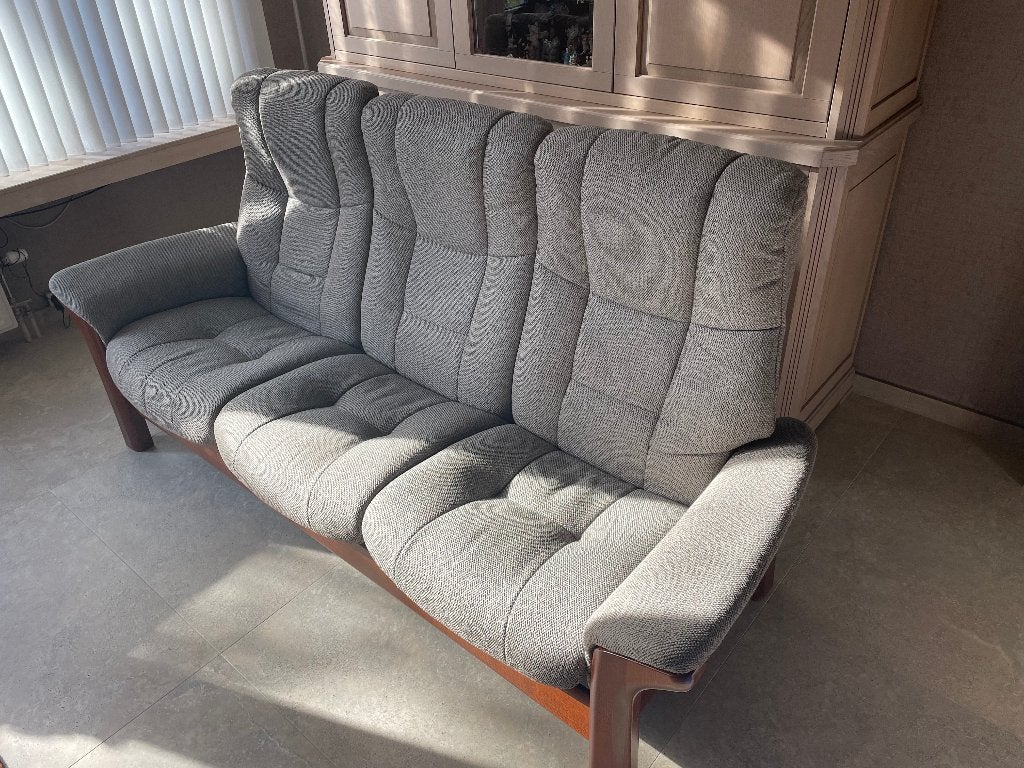 3 zit zetel, Ophalen, Hout, Gebruikt, Driepersoons