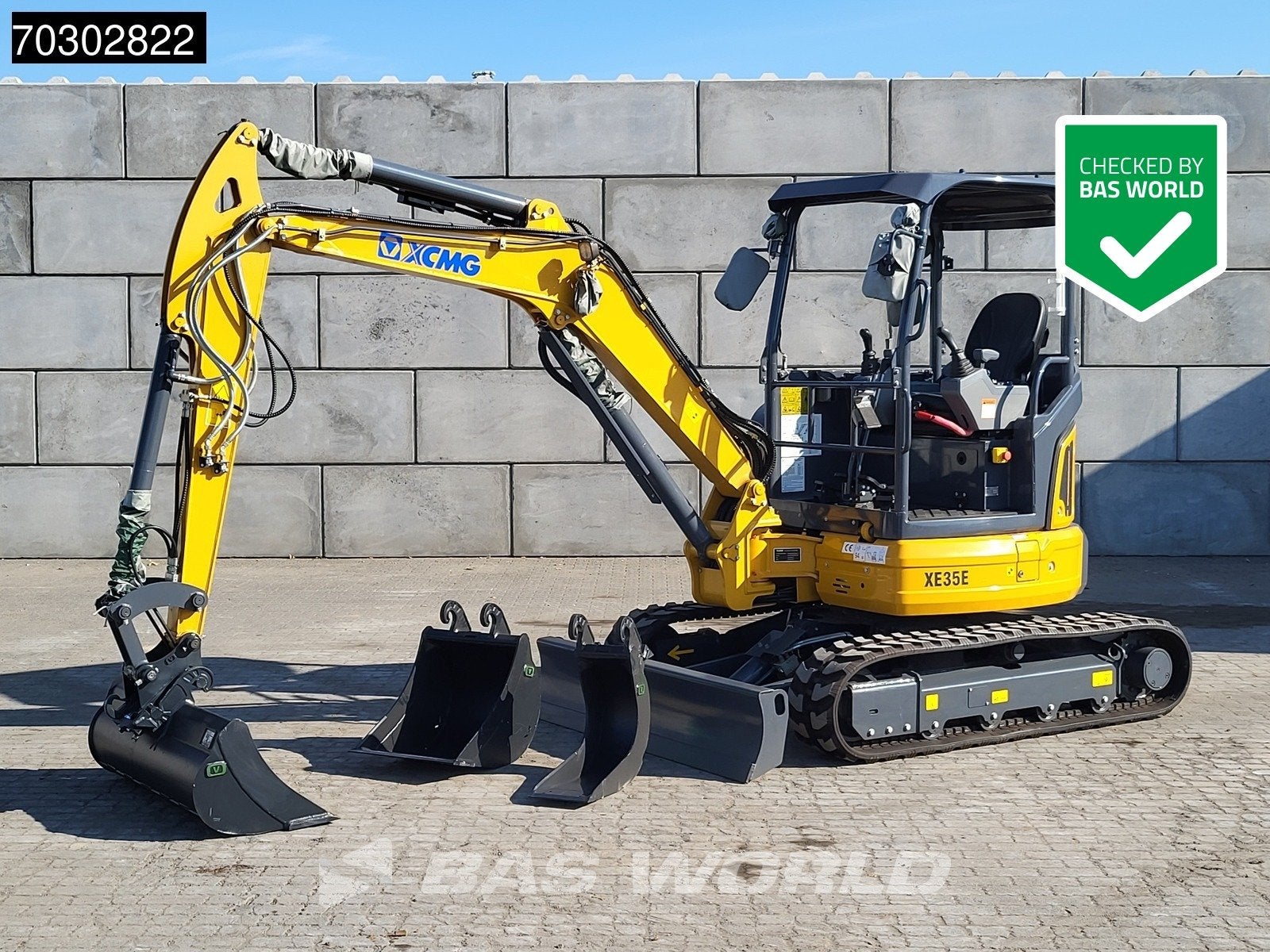XCMG XE35 E Fabrieksgarantie- CW+3 Bakken - Yanmar Motor, Excavatrice