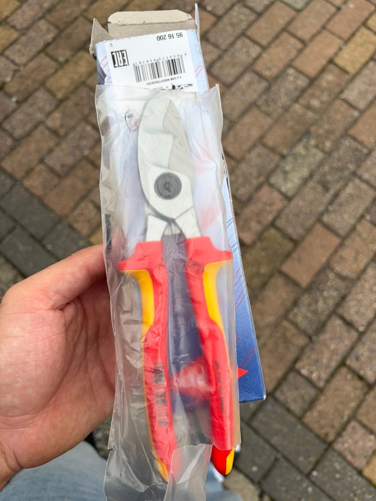 KNIPEX 95 16 200 VDE Kabelschaar 200mm – Nieuw, Enlèvement
