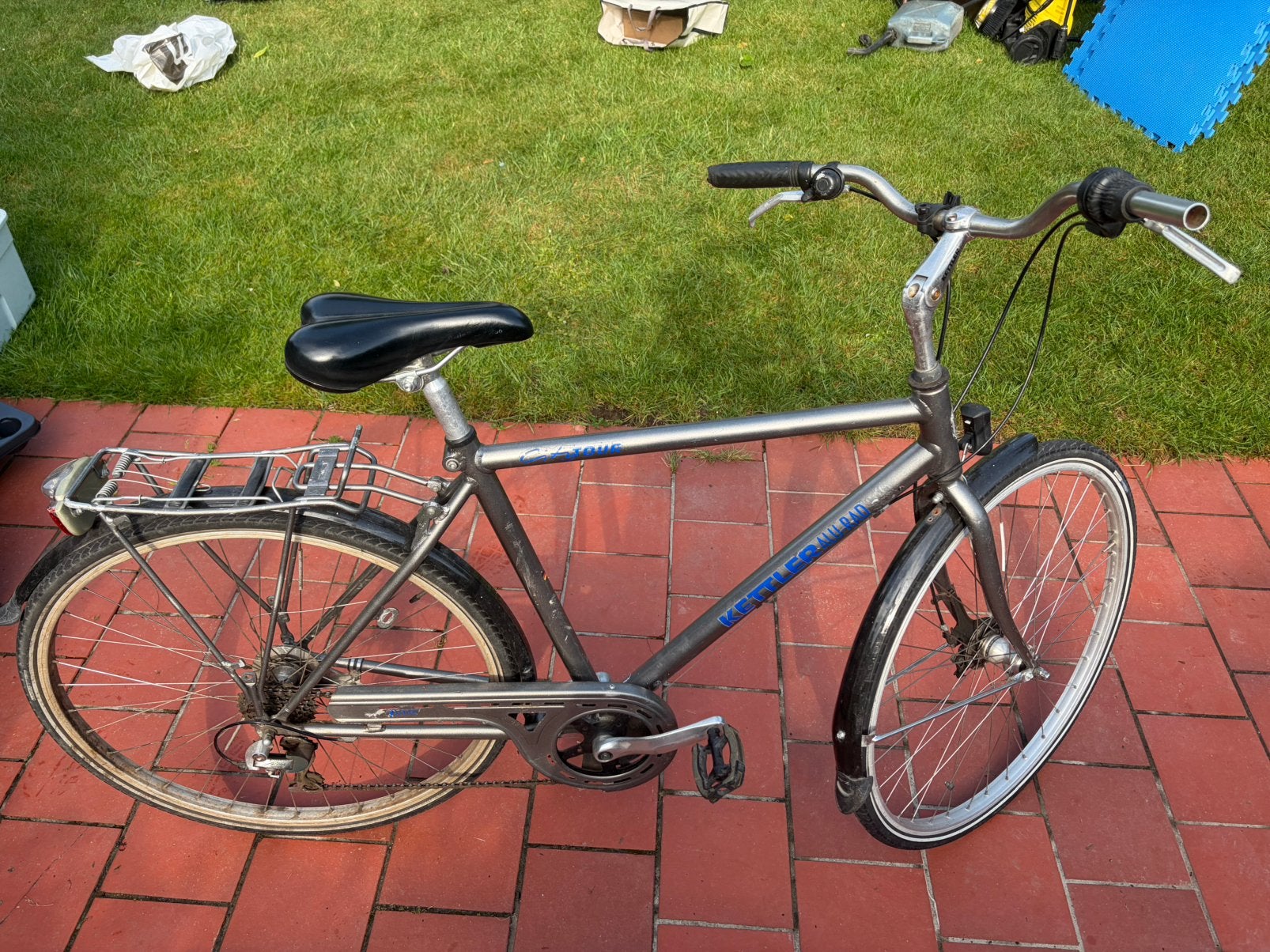 Fiets kettler heren, Gebruikt, Velgrem, Versnellingen, 53 tot 57 cm