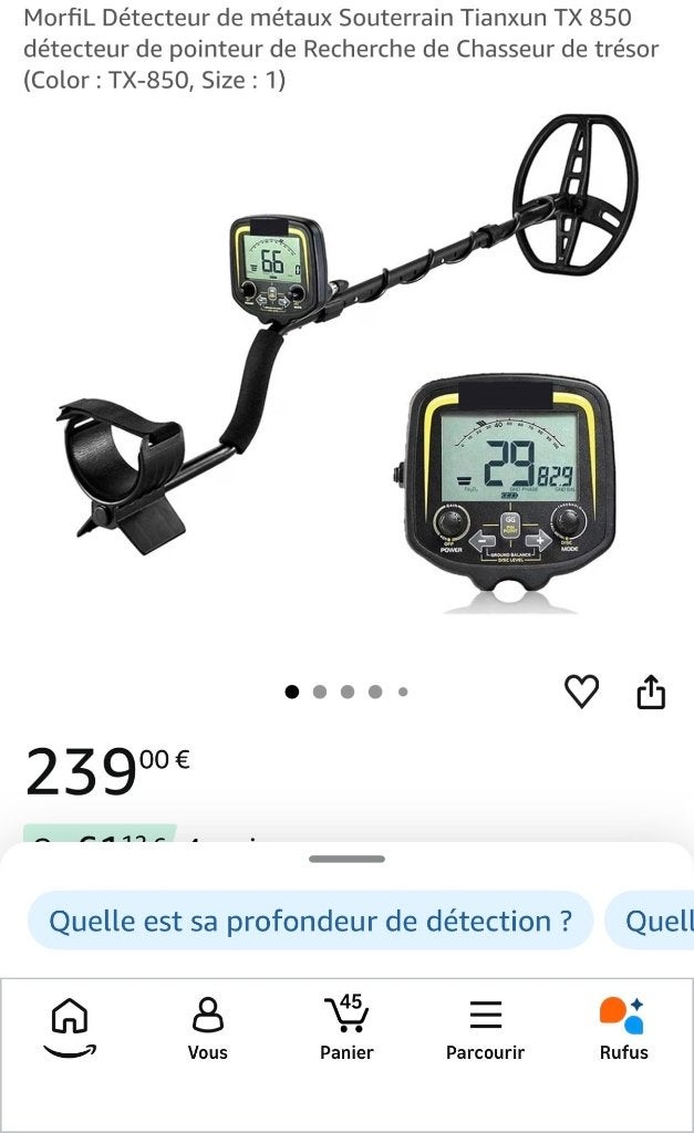 Détecteurs de métaux, Hobby en Vrije tijd, Ophalen, Nieuw
