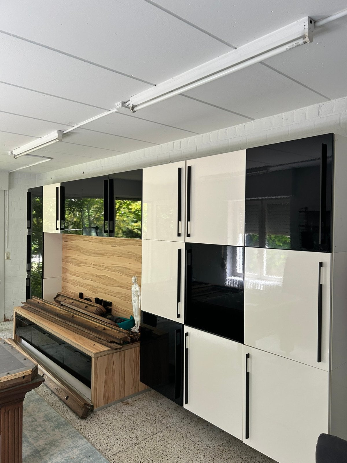 Kast met tv-meubel (GRATIS AF TE HALEN), 200 cm ou plus, Comme neuf, Enlèvement, 200 cm ou plus