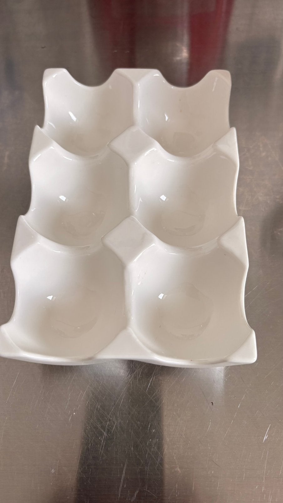 Eierhouder, Glas, Ophalen of Verzenden, Zo goed als nieuw, Voorraadpot