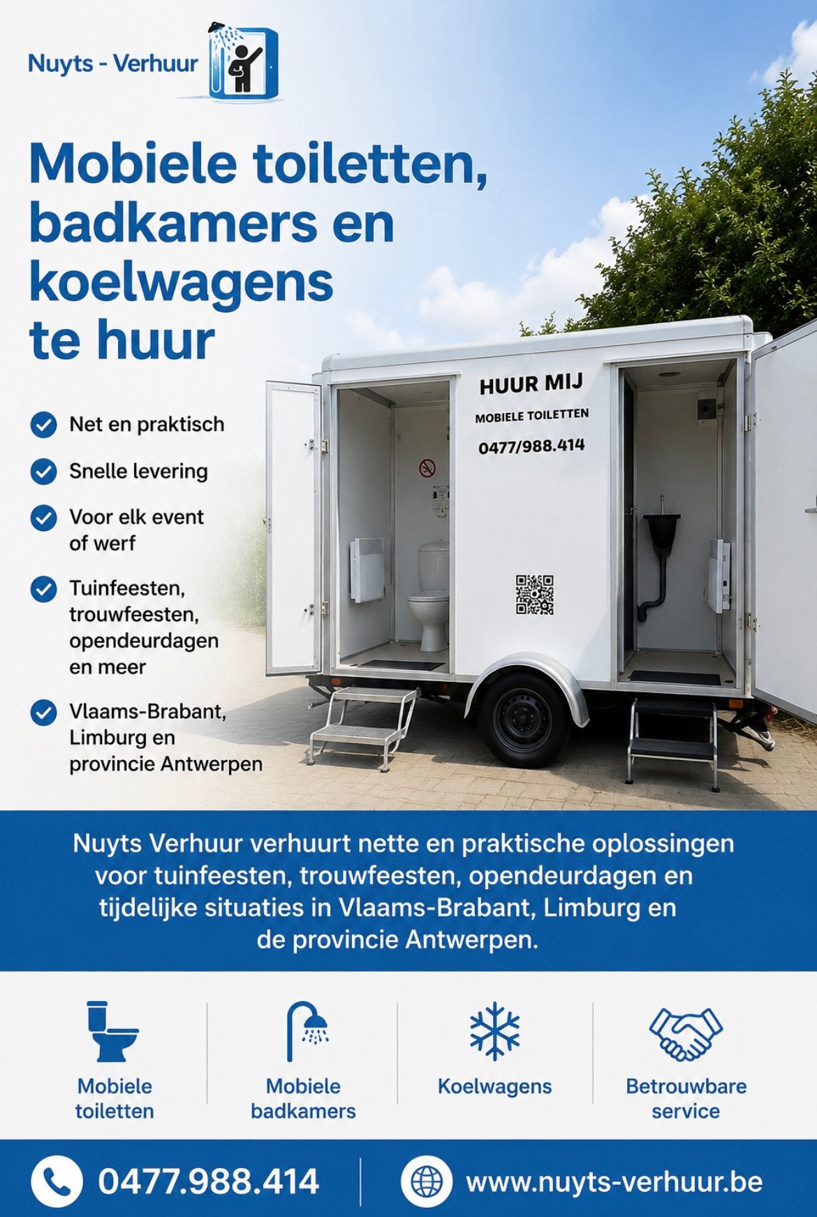 Mobiele units te huur, Ophalen of Verzenden, Zo goed als nieuw