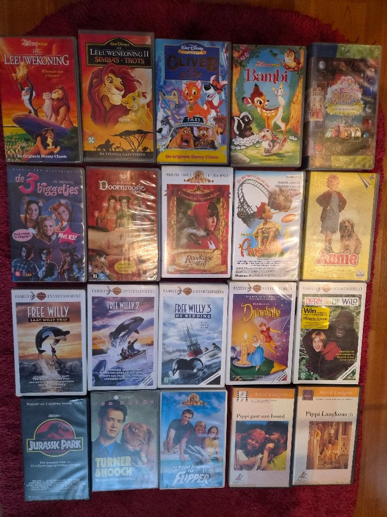73 VHS films gratis op te halen, Ophalen, Nederlands ondertiteld, Gebruikt, Alle leeftijden