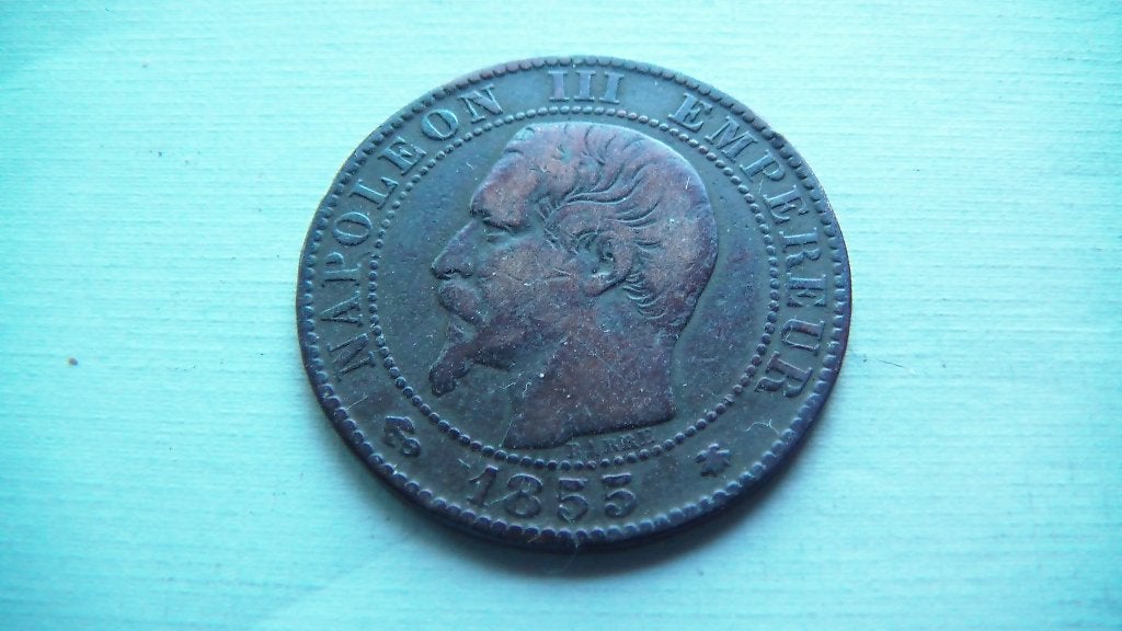france 5 centimes 1855 BB ancre, Ophalen, Frankrijk