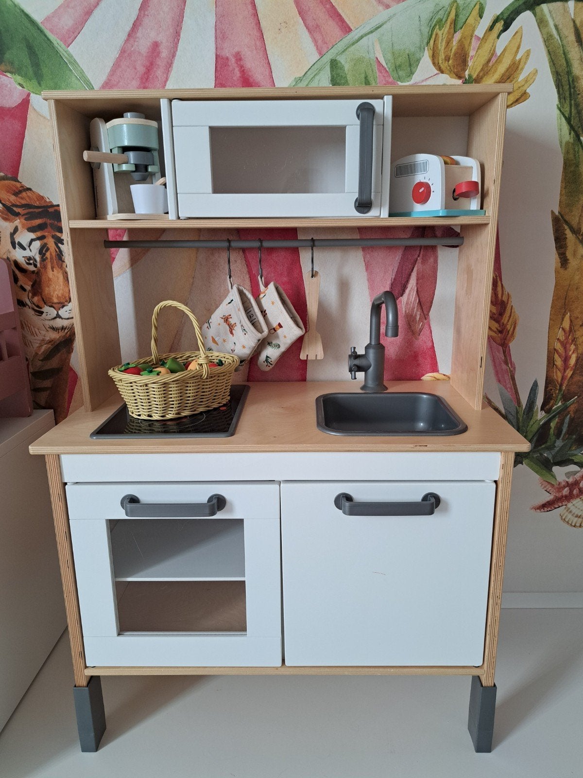 Ikea speelkeukentje incl. accessoires, Enlèvement, Utilisé, Bois, Jouer à la cuisine