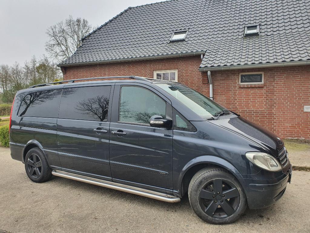 MERCEDES-BENZ VIANO CDI 3.0 Extra LANG Automaat airco 5 zits, Auto's, Automaat, Parkeersensor, Zwart, 5 deurs