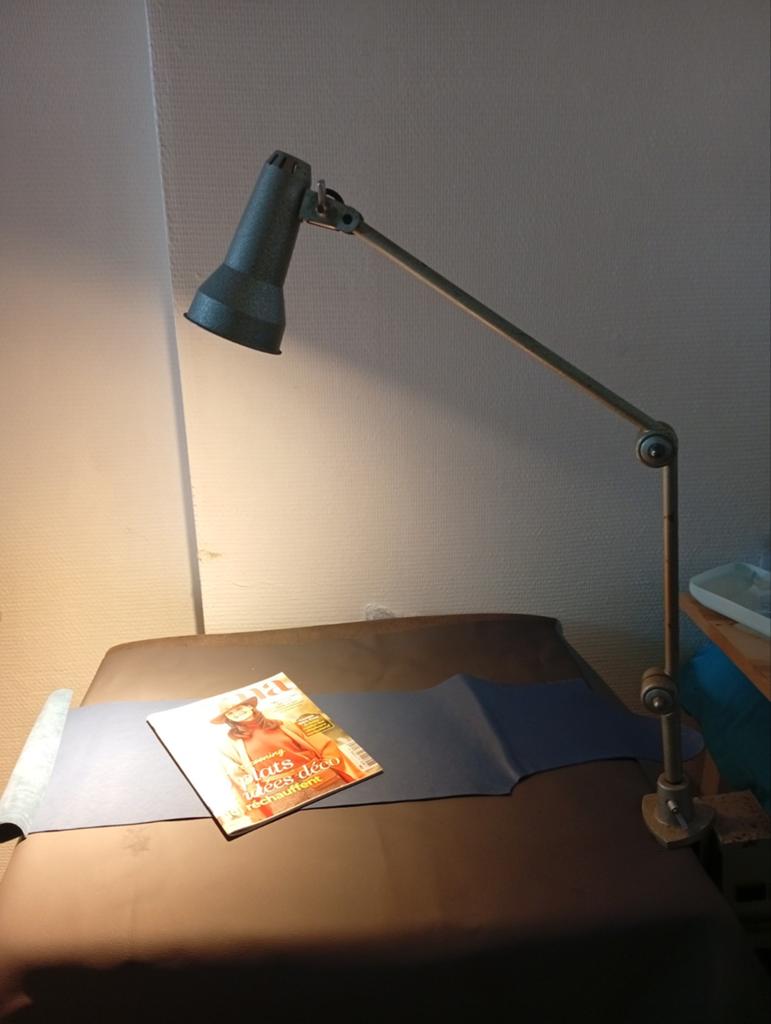 Superbe lampe industrielle Bertoli, Maison & Meubles, Enlèvement ou Envoi, Métal