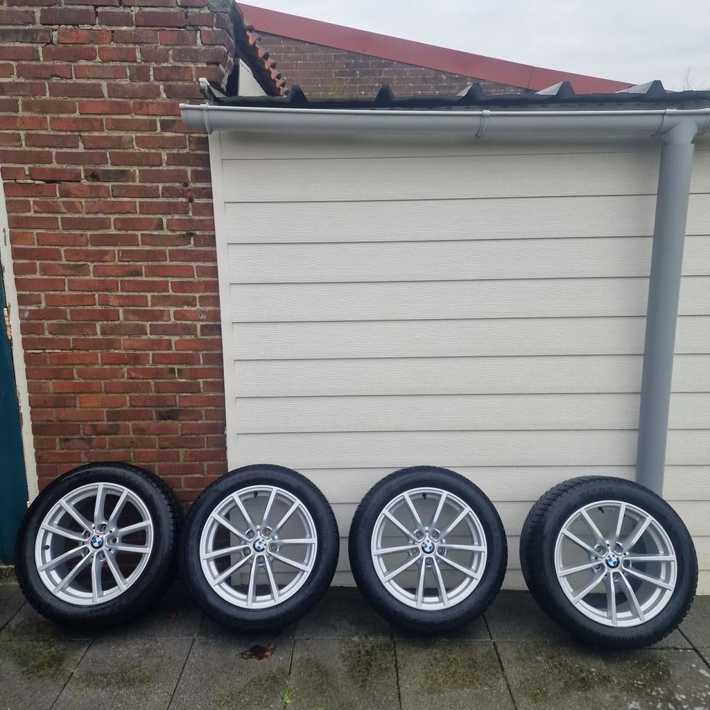 Originele BMW velgen met Goodyear banden – 17 inch, Ophalen, 17 inch, Winterbanden, Band(en)