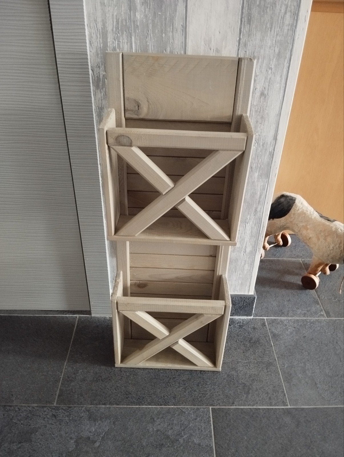 rek voor tijdschriften in hout mooie staat, Ophalen