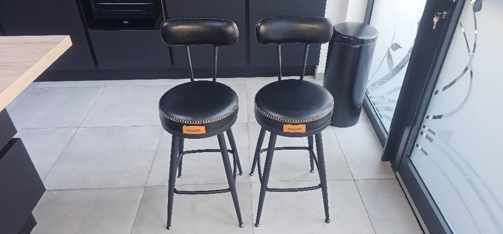 Tabouret, Avec repose-pieds, 2 tabourets, Comme neuf, Enlèvement
