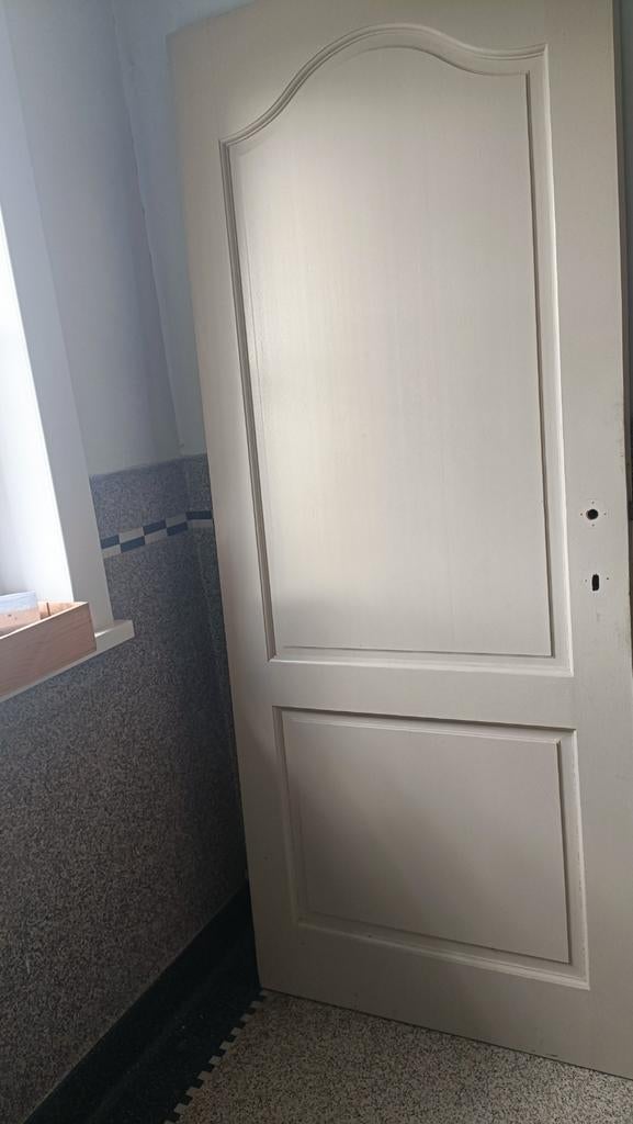 Meranti geverfde binnendeur, Ophalen, Gebruikt, 80 tot 100 cm, Binnendeur