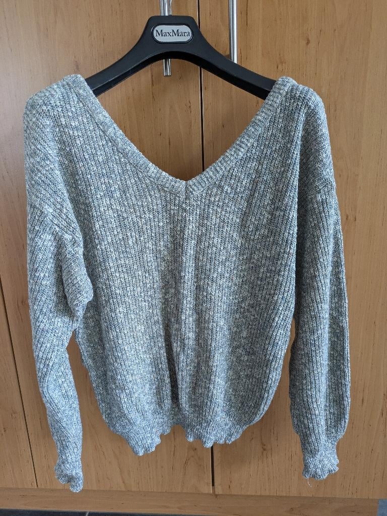 Trui V-hals zomers, Kleding | Dames, Ophalen of Verzenden, Gedragen, Maat 38/40 (M), Grijs