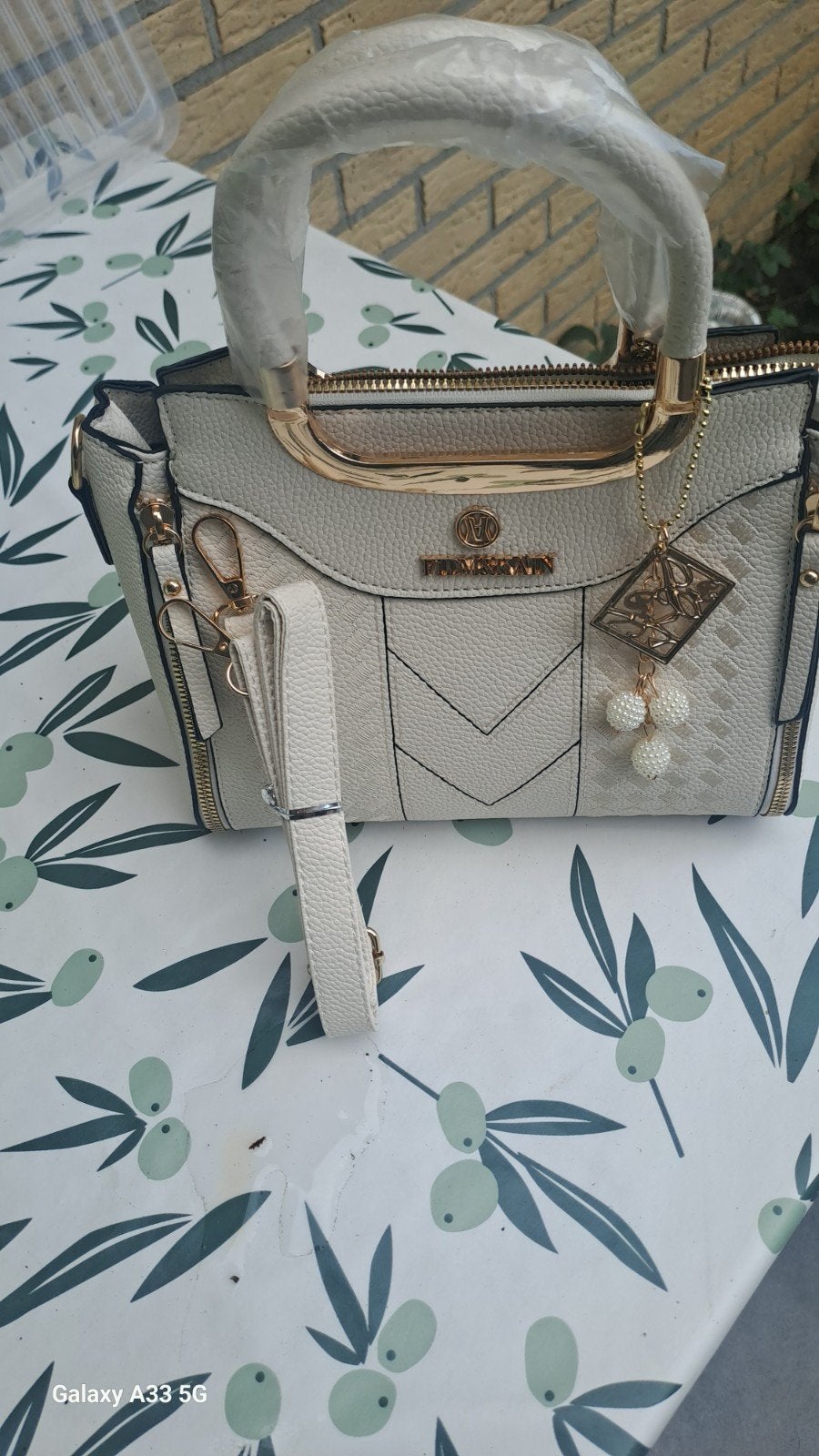 handtas, Handtassen en Accessoires, Ophalen of Verzenden, Nieuw, Beige, Handtas