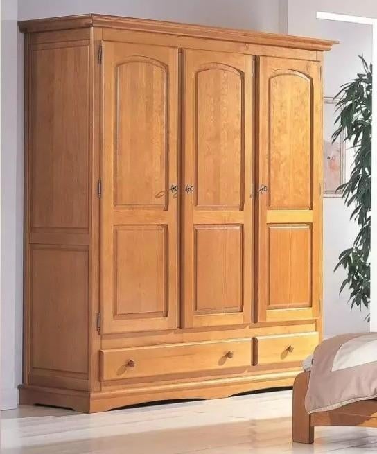 Garde-robes/armoire artisanale en pin, 150 à 200 cm, Enlèvement, Utilisé, 200 cm ou plus