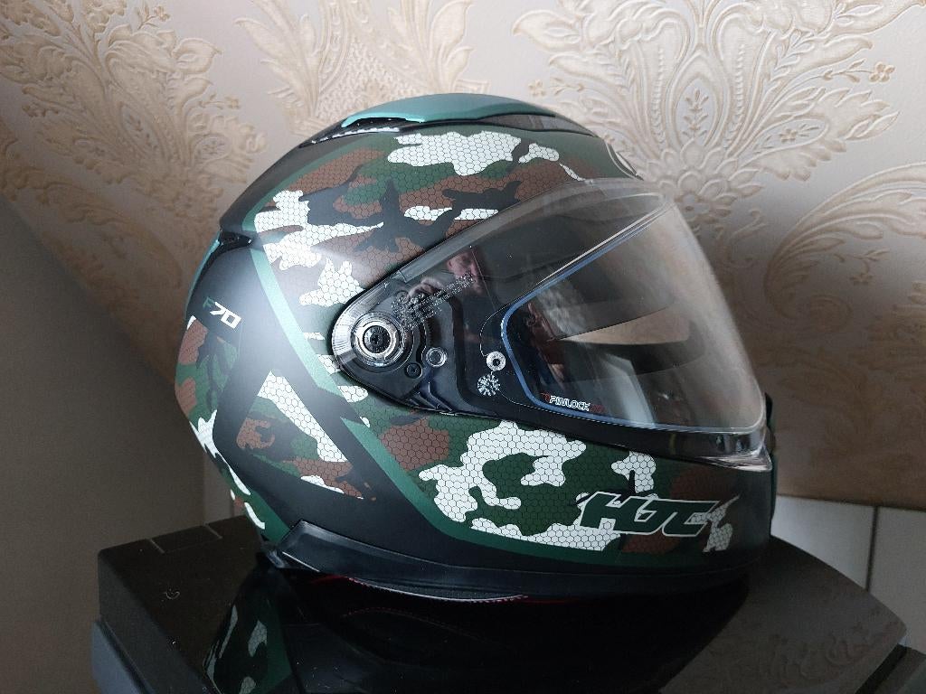 Motorhelm HJC Camouflageprint, Ophalen, XS, Dames, HJC