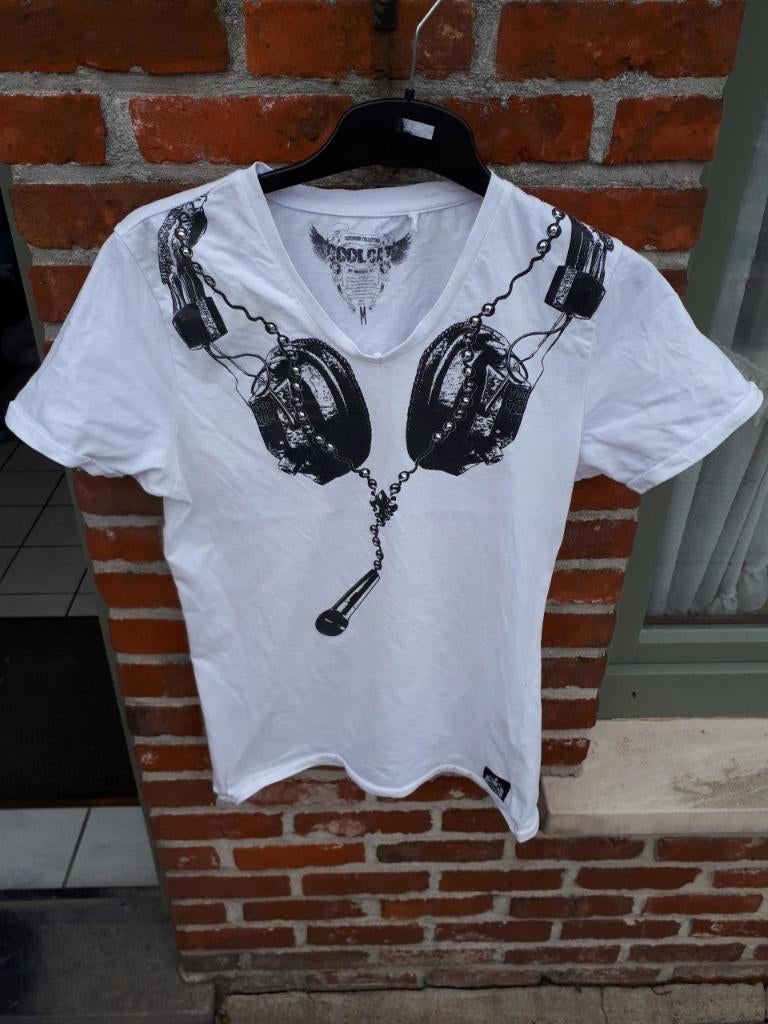 Coolcat - maat M - Tshirt KM Heren - wit - € 1.00, Wit, Coolcat, Gedragen, Verzenden