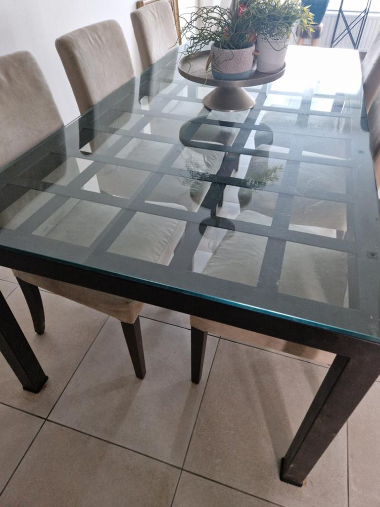 Zware eetkamertafel, 1m x 2m., Ophalen