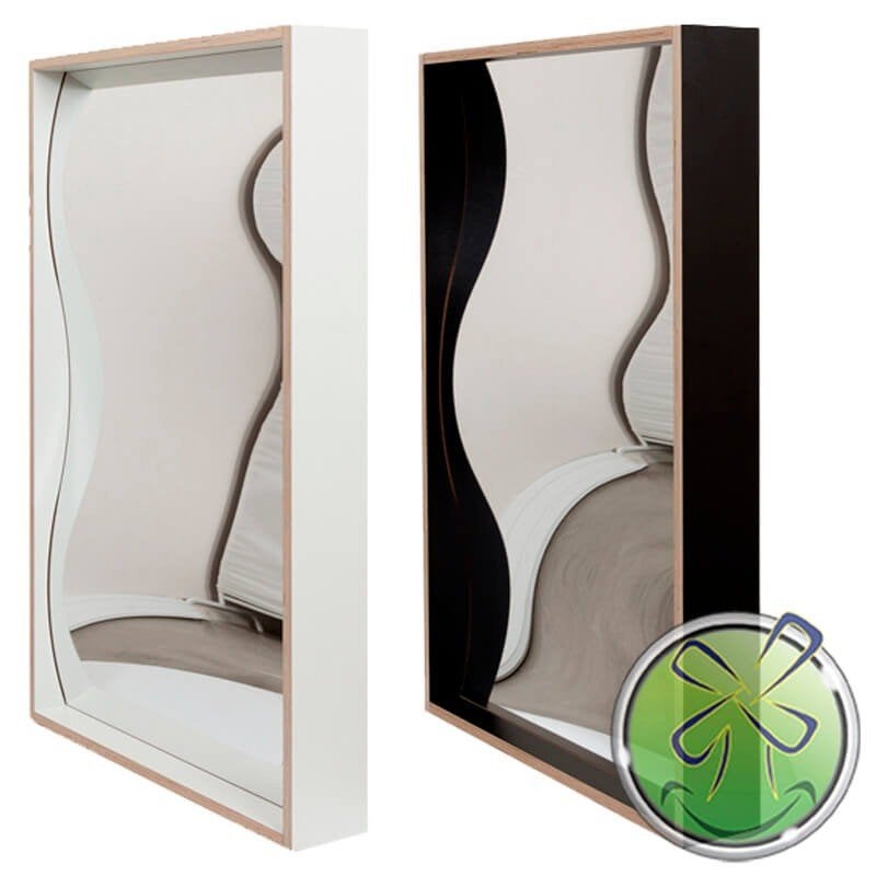 Ensemble de miroirs de rire 100 x 68 cm (KJH31), Enlèvement ou Envoi, Comme neuf, Décoration