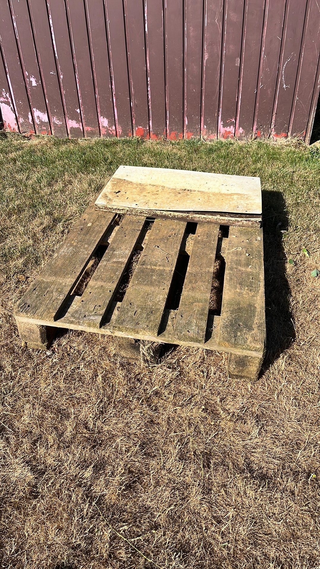 Gratis europallet, Doe-het-zelf en Bouw, Hout en Planken, Ophalen, Gebruikt