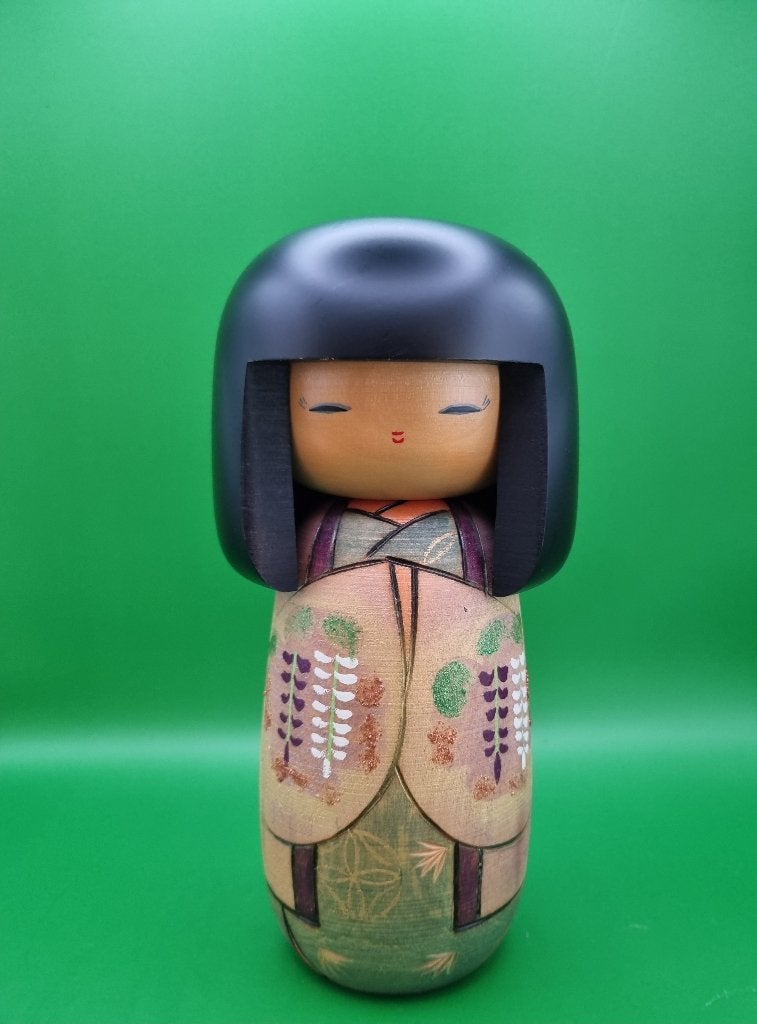 Magnifique kokeshi Yosooi de Masae Fujikawa, Enlèvement ou Envoi, Japon, Bois, Peint